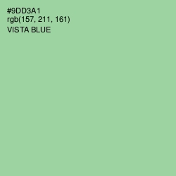 #9DD3A1 - Vista Blue Color Image