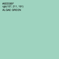 #9DD3BF - Algae Green Color Image