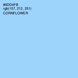 #9DD4FB - Cornflower Color Image