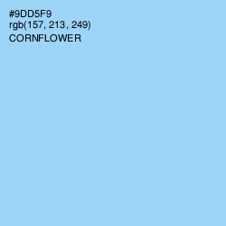 #9DD5F9 - Cornflower Color Image