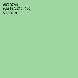 #9DD7A0 - Vista Blue Color Image