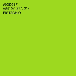 #9DD91F - Pistachio Color Image