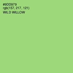 #9DD979 - Wild Willow Color Image