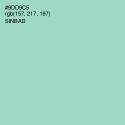 #9DD9C5 - Sinbad Color Image