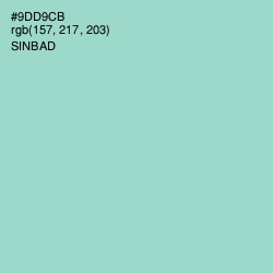 #9DD9CB - Sinbad Color Image