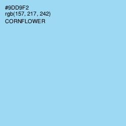 #9DD9F2 - Cornflower Color Image