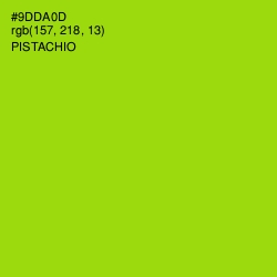 #9DDA0D - Pistachio Color Image