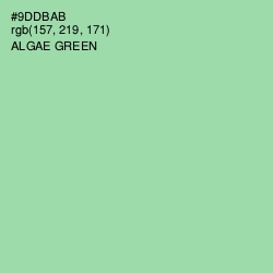 #9DDBAB - Algae Green Color Image