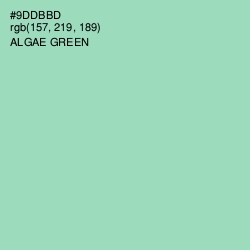 #9DDBBD - Algae Green Color Image