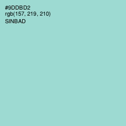 #9DDBD2 - Sinbad Color Image