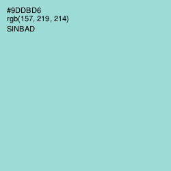 #9DDBD6 - Sinbad Color Image