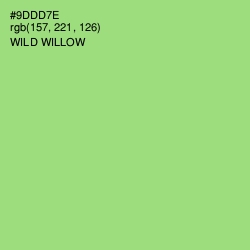 #9DDD7E - Wild Willow Color Image