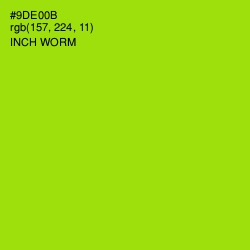 #9DE00B - Inch Worm Color Image