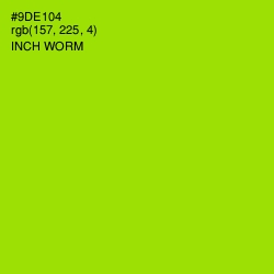 #9DE104 - Inch Worm Color Image