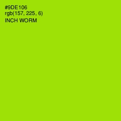 #9DE106 - Inch Worm Color Image