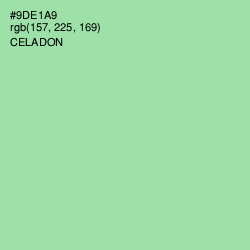 #9DE1A9 - Celadon Color Image