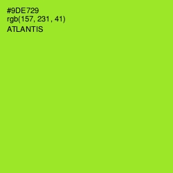 #9DE729 - Atlantis Color Image