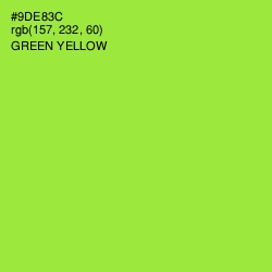 #9DE83C - Green Yellow Color Image