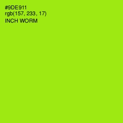 #9DE911 - Inch Worm Color Image