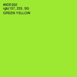 #9DE932 - Green Yellow Color Image