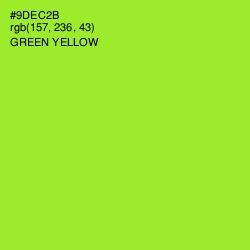 #9DEC2B - Green Yellow Color Image