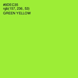 #9DEC35 - Green Yellow Color Image