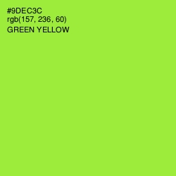 #9DEC3C - Green Yellow Color Image