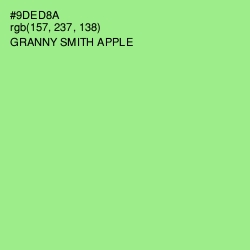 #9DED8A - Granny Smith Apple Color Image