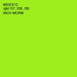 #9DEE1C - Inch Worm Color Image