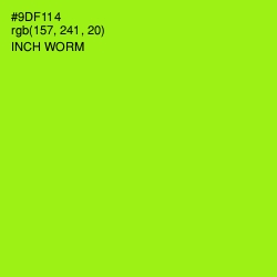 #9DF114 - Inch Worm Color Image