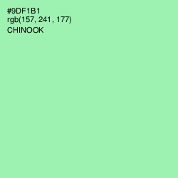 #9DF1B1 - Chinook Color Image