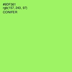 #9DF361 - Conifer Color Image