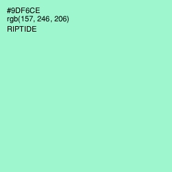 #9DF6CE - Riptide Color Image