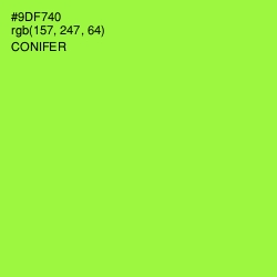 #9DF740 - Conifer Color Image