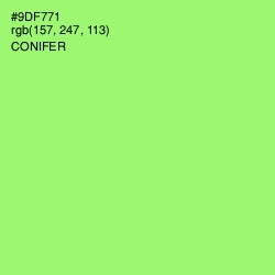 #9DF771 - Conifer Color Image