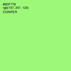 #9DF778 - Conifer Color Image