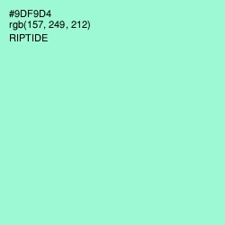 #9DF9D4 - Riptide Color Image