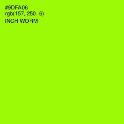 #9DFA06 - Inch Worm Color Image