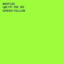 #9DFC3C - Green Yellow Color Image