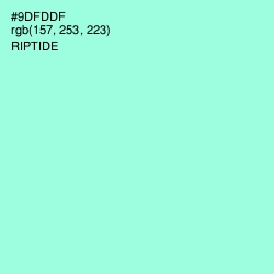 #9DFDDF - Riptide Color Image