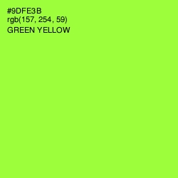 #9DFE3B - Green Yellow Color Image