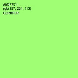 #9DFE71 - Conifer Color Image