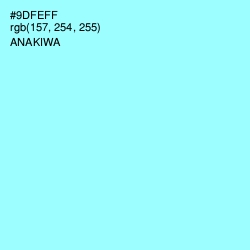 #9DFEFF - Anakiwa Color Image