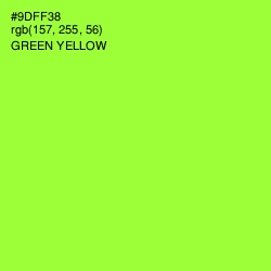 #9DFF38 - Green Yellow Color Image