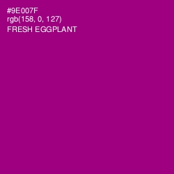 #9E007F - Fresh Eggplant Color Image