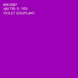 #9E00B7 - Violet Eggplant Color Image