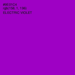#9E01C4 - Electric Violet Color Image