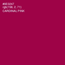 #9E0247 - Cardinal Pink Color Image