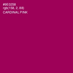 #9E0258 - Cardinal Pink Color Image