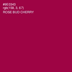 #9E0343 - Rose Bud Cherry Color Image